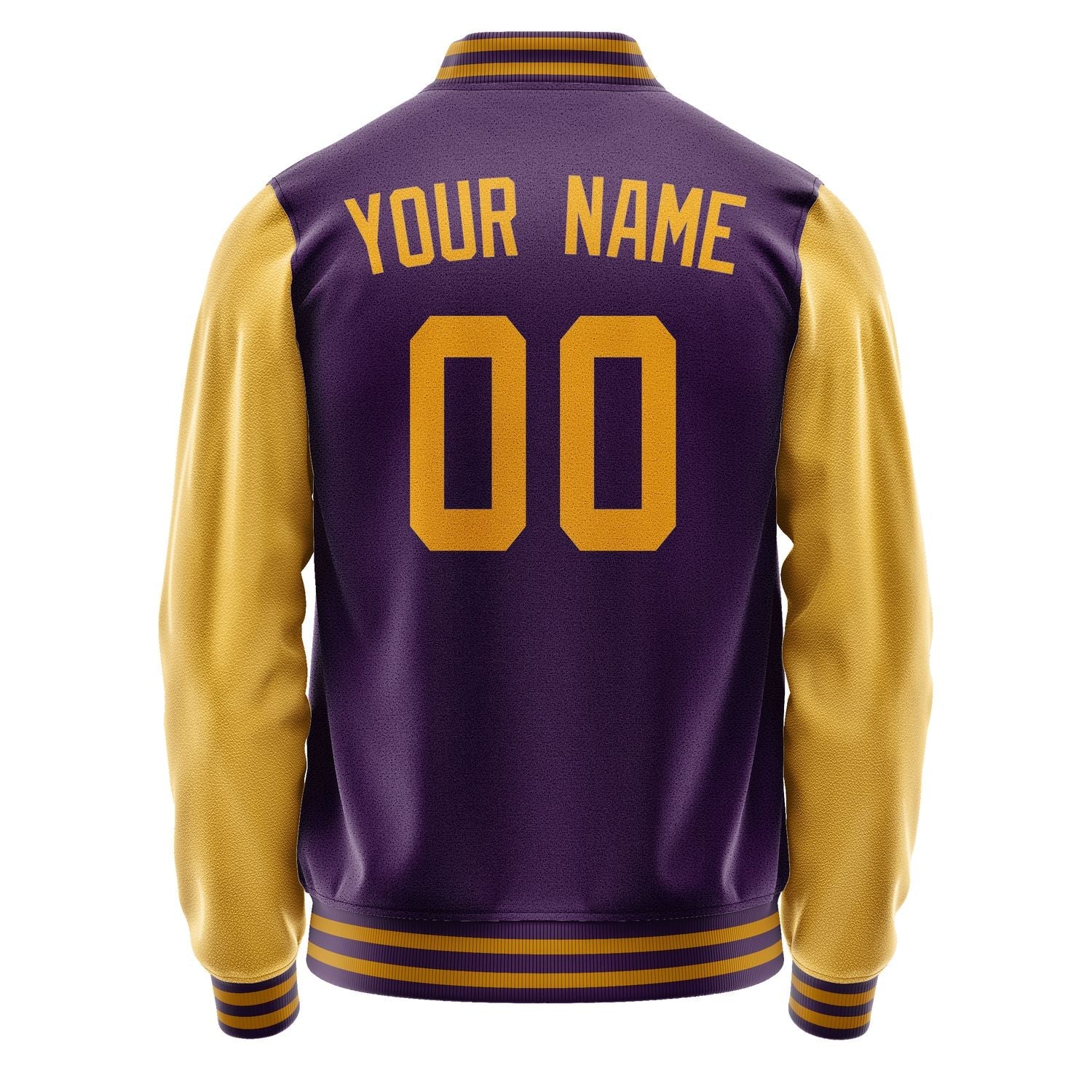Custom Purple Yellow Jacket JA0707190719B31919