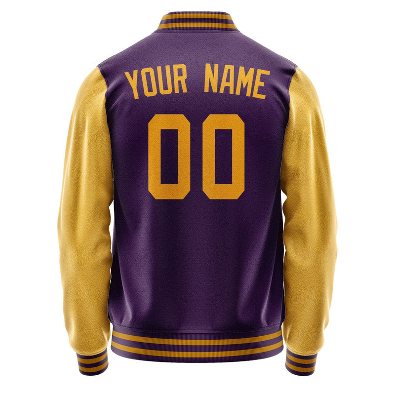 Custom Purple Yellow Jacket JA0707190719B31919