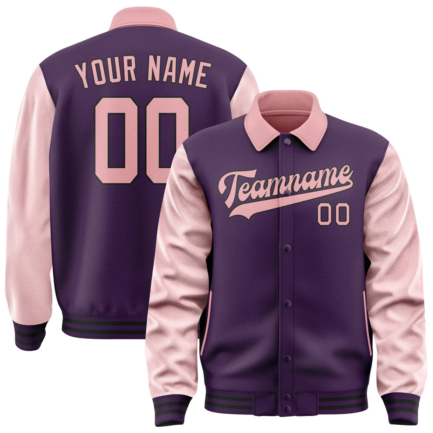 Custom Purple Light Pink Jacket