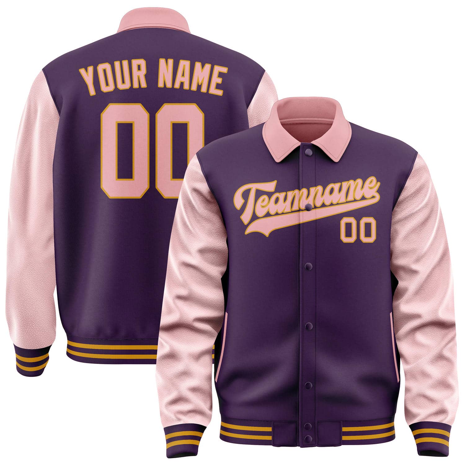 Custom Purple Light Pink Jacket