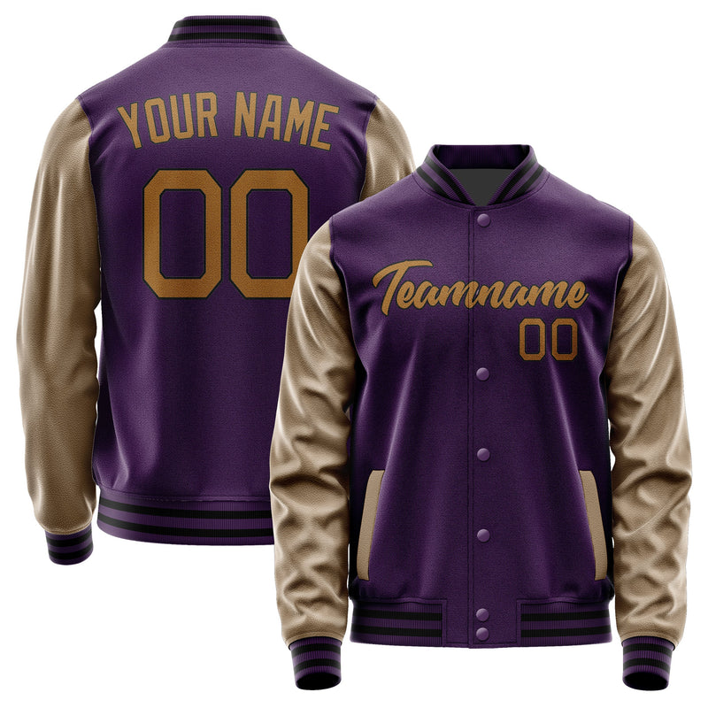 Custom Purple Khaki Jacket JA0707220717B21722