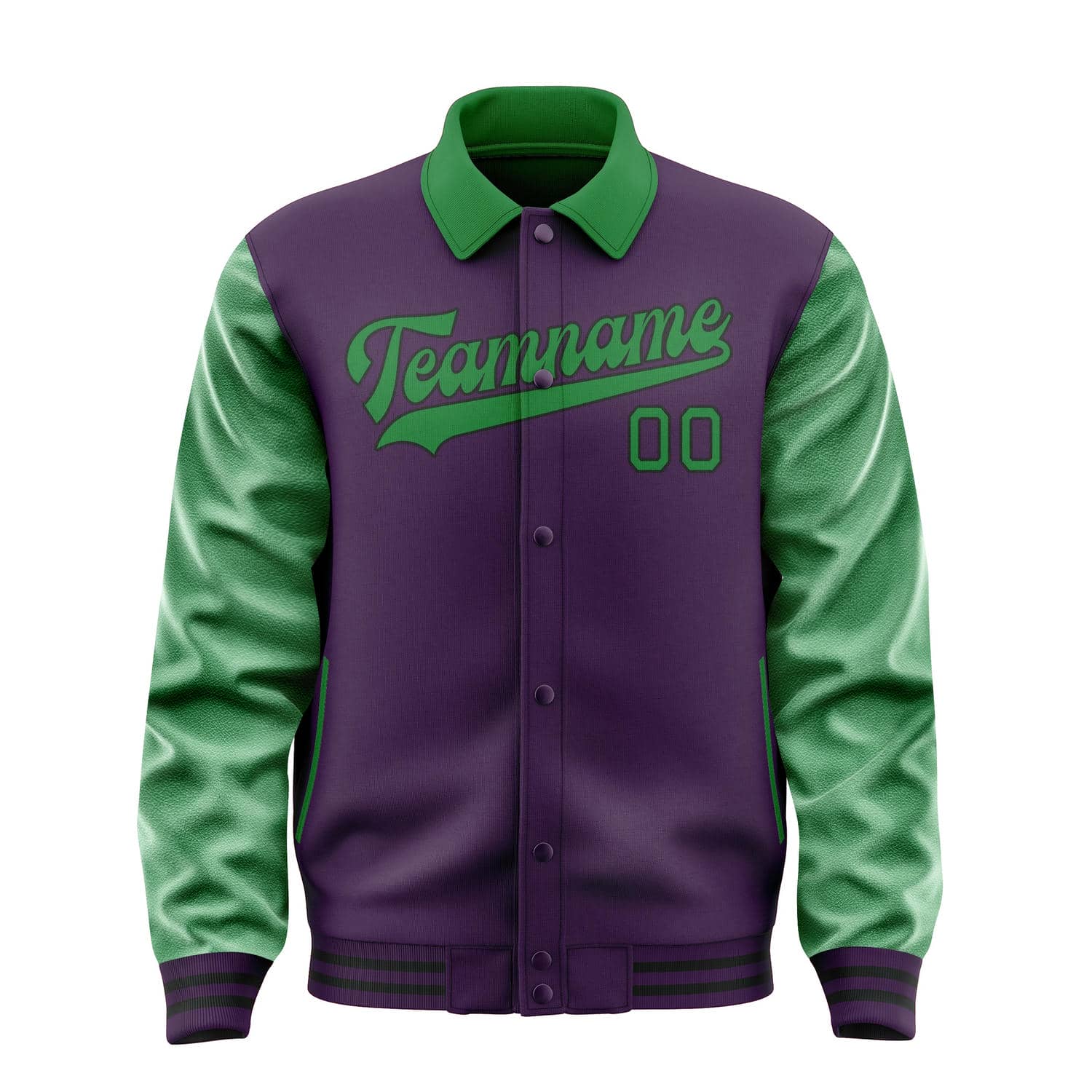 Custom Purple Emerald Green Jacket