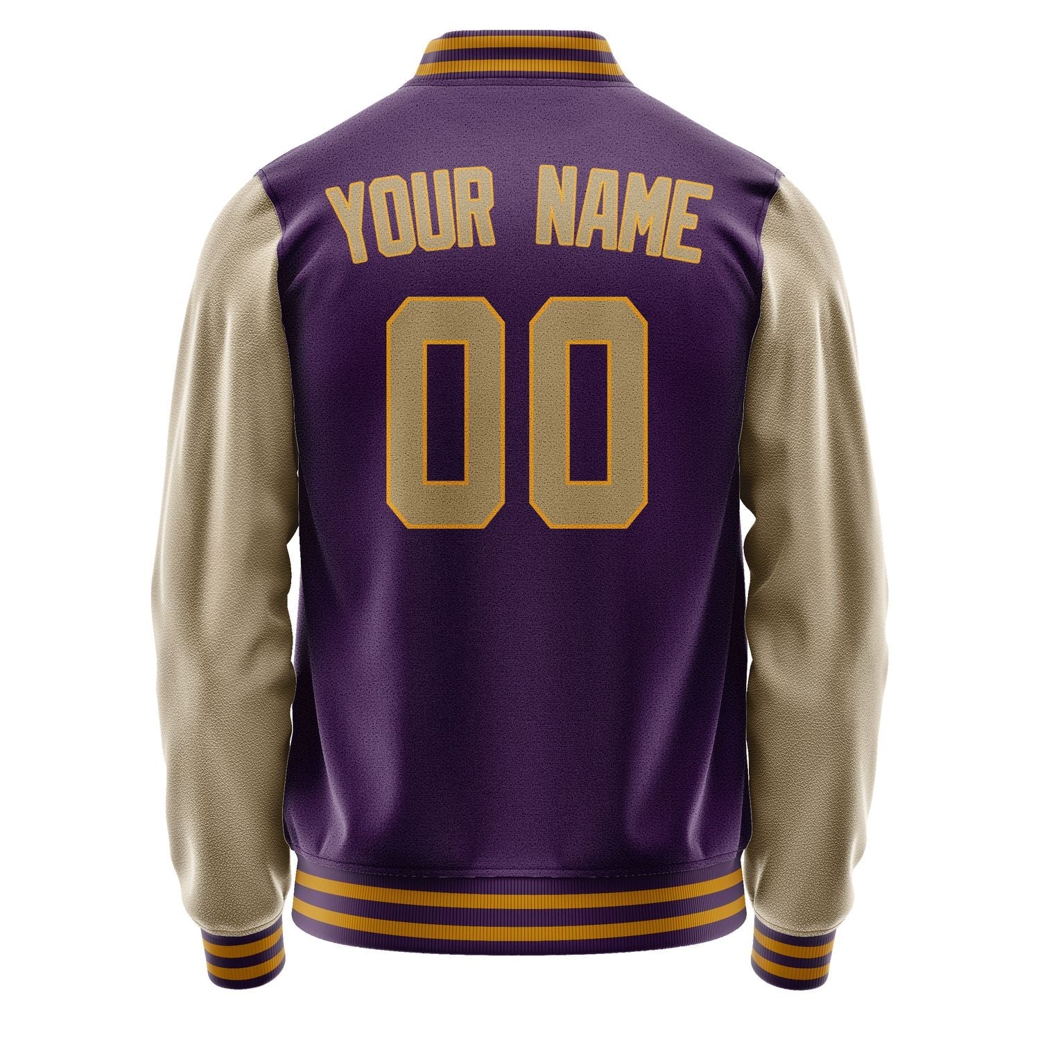 Custom Purple Light Khaki Jacket JA0707250719B31925