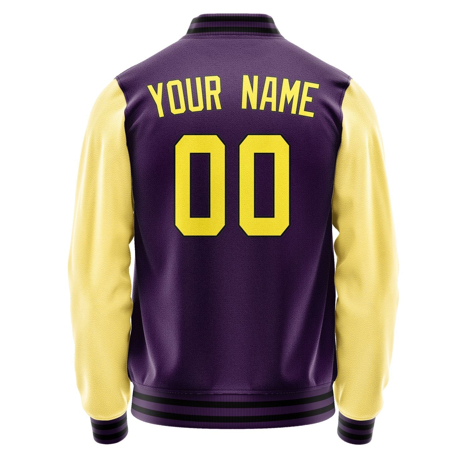 Custom Purple Light Yellow Jacket JA0707260717B31726
