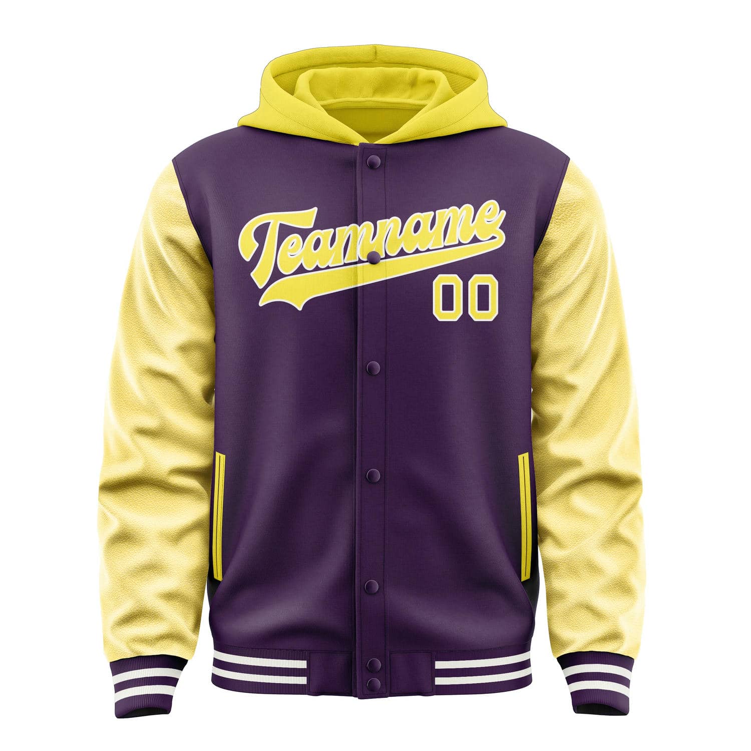 Custom Purple Light Yellow Jacket