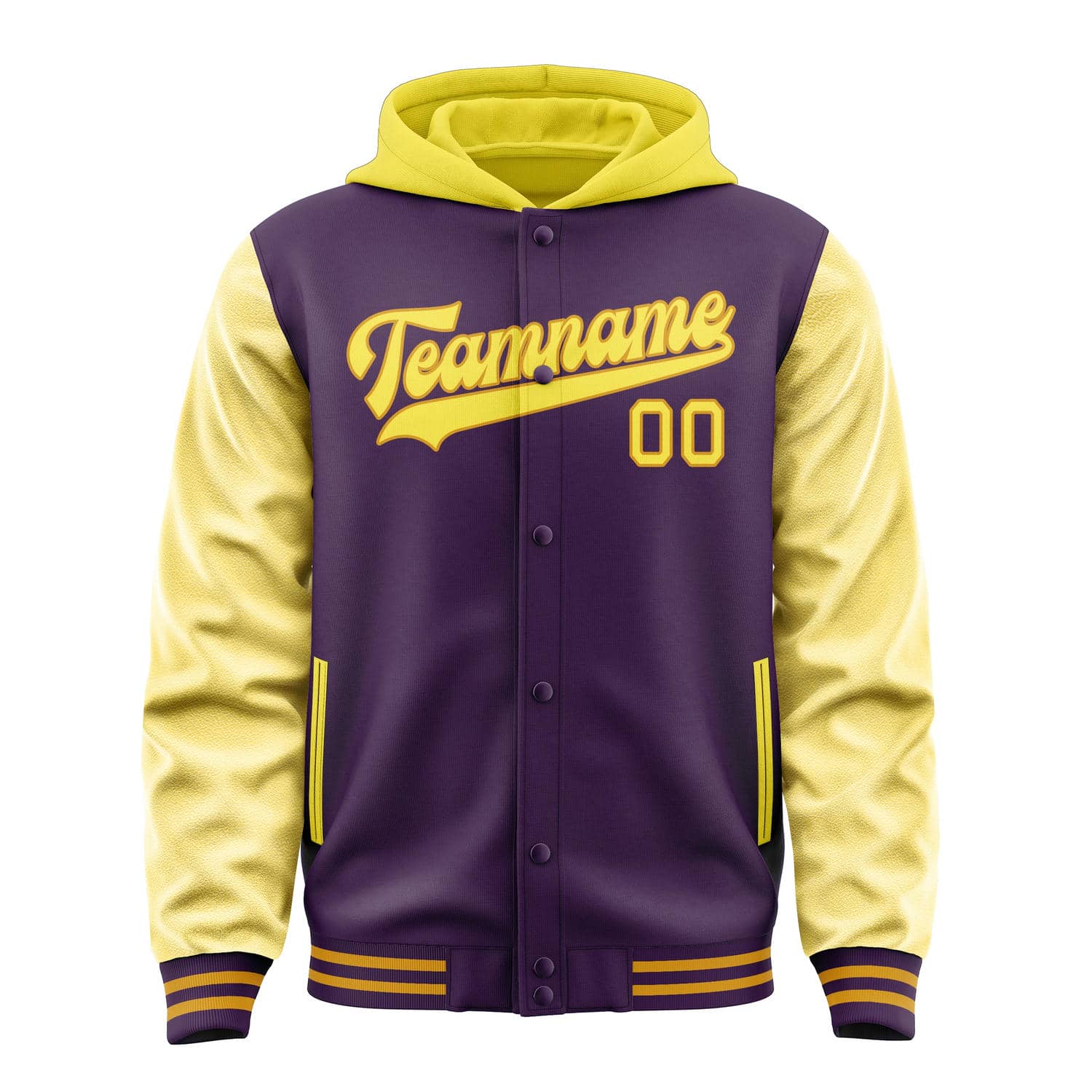 Custom Purple Light Yellow Jacket
