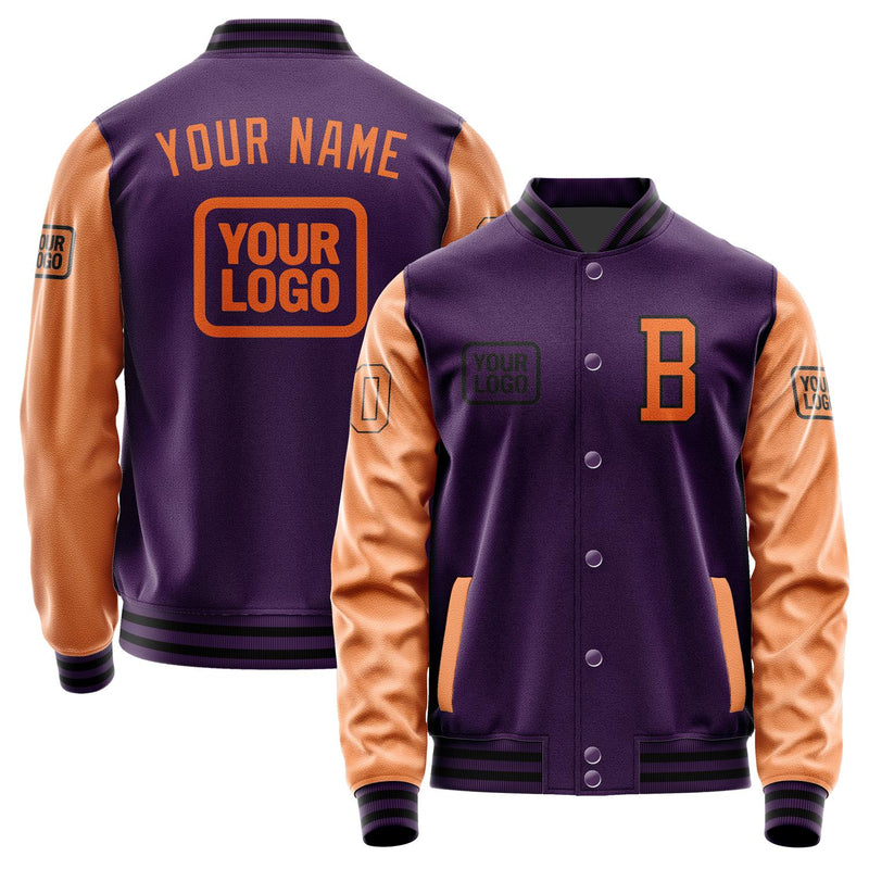 Custom Purple Orange Jacket JA070728071717282817