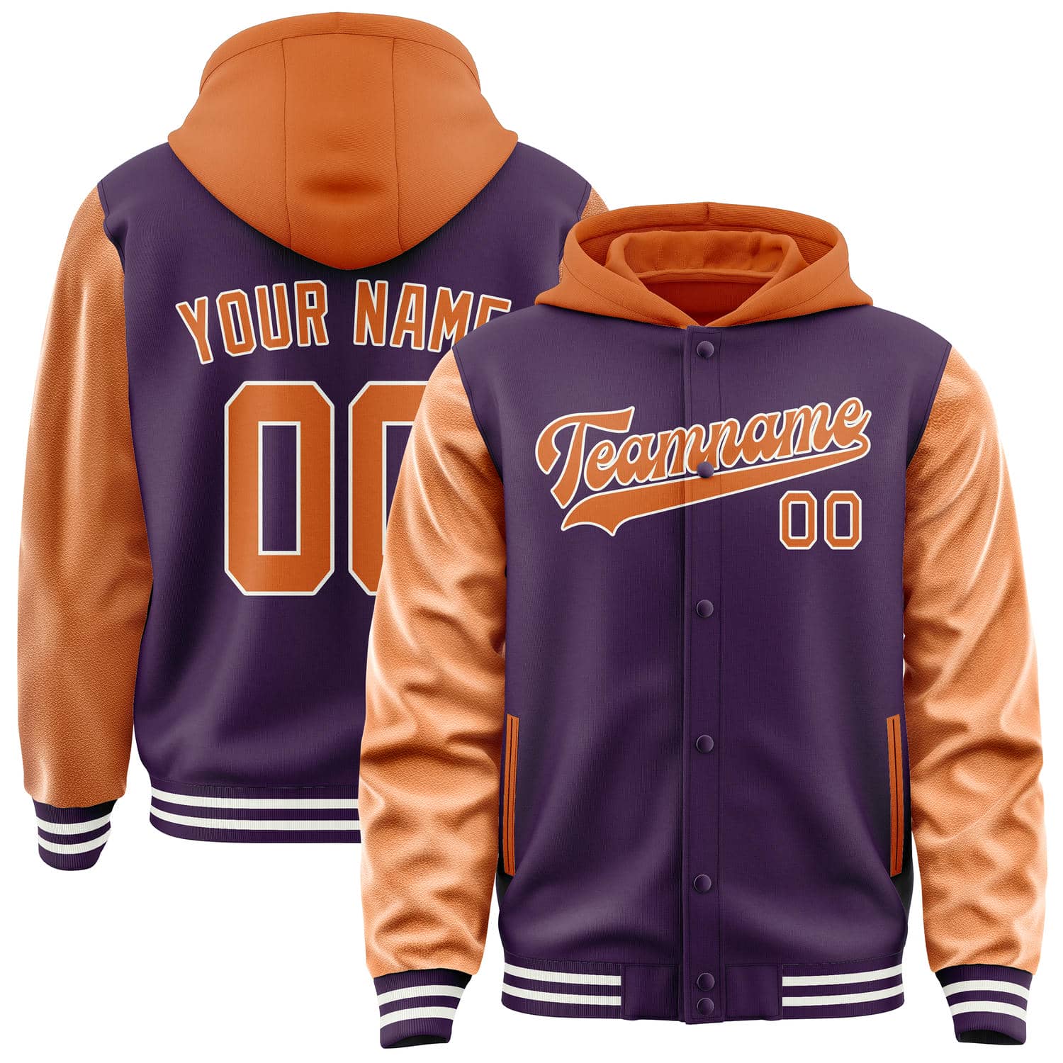 Custom Purple Orange Jacket