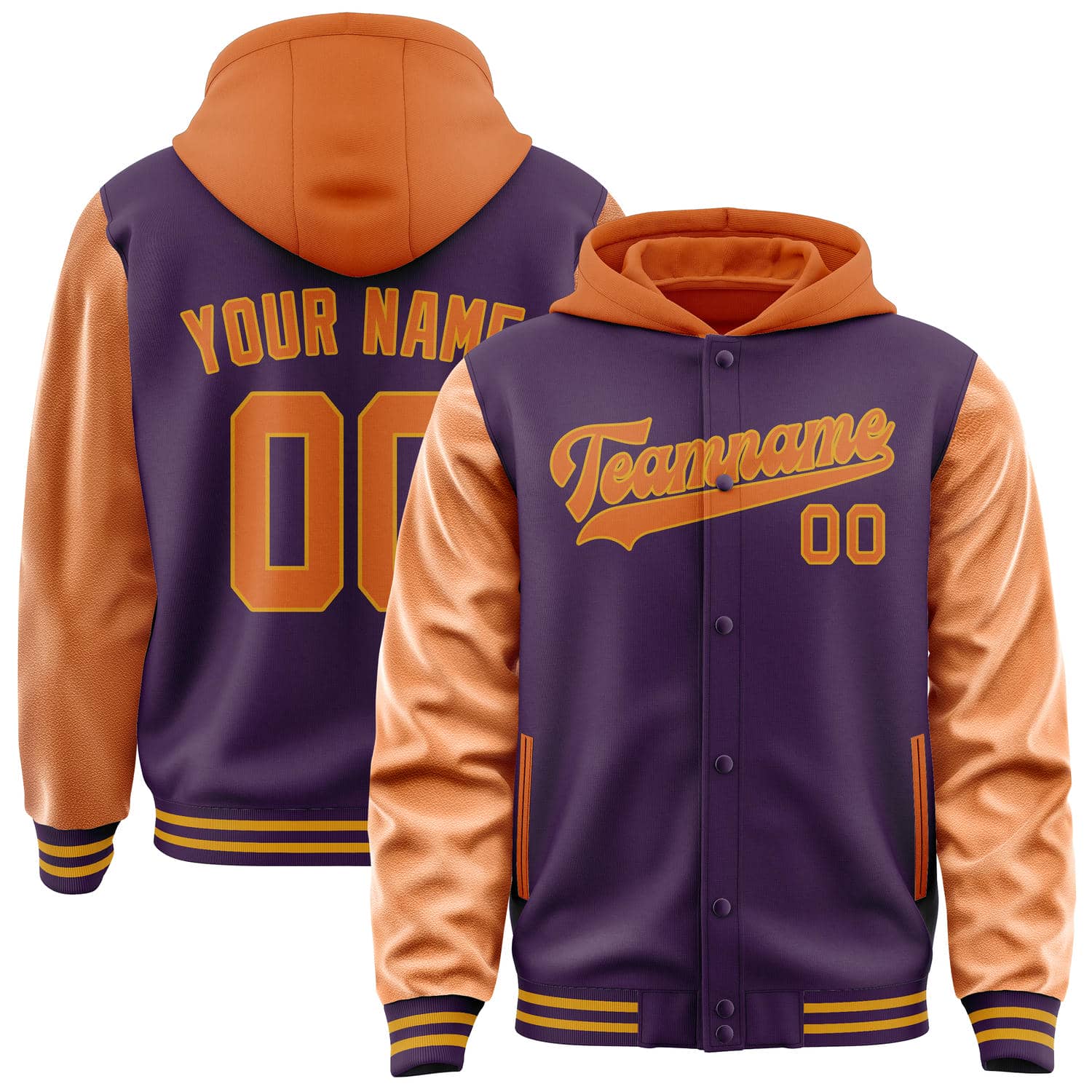 Custom Purple Orange Jacket
