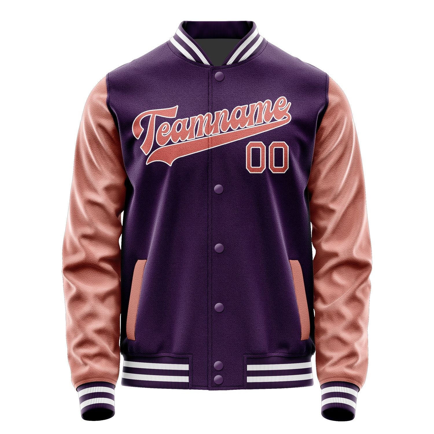 Custom Purple Copper Rose Jacket JA0707290718B31829