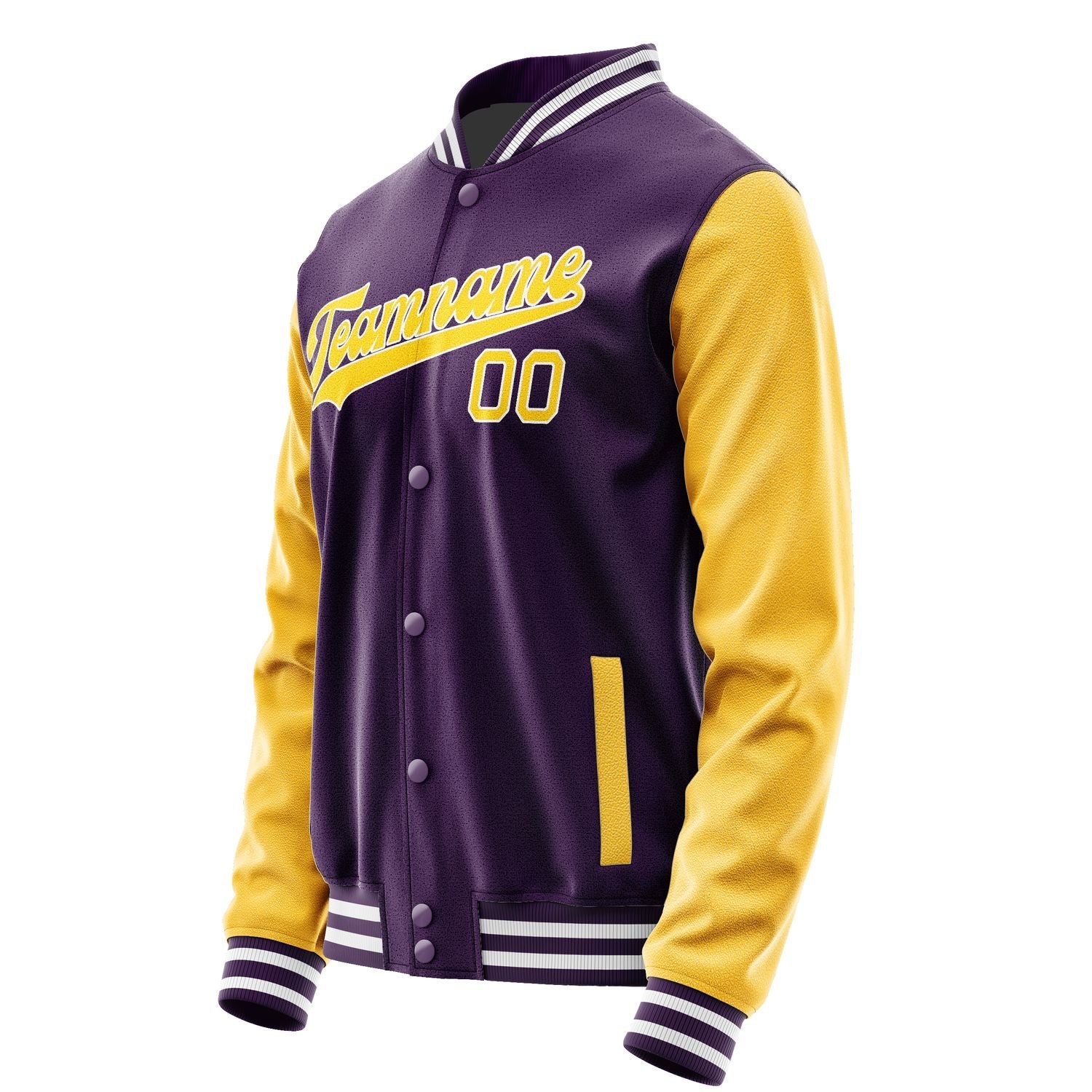 Custom Purple Gold Jacket JA0707300718B31830
