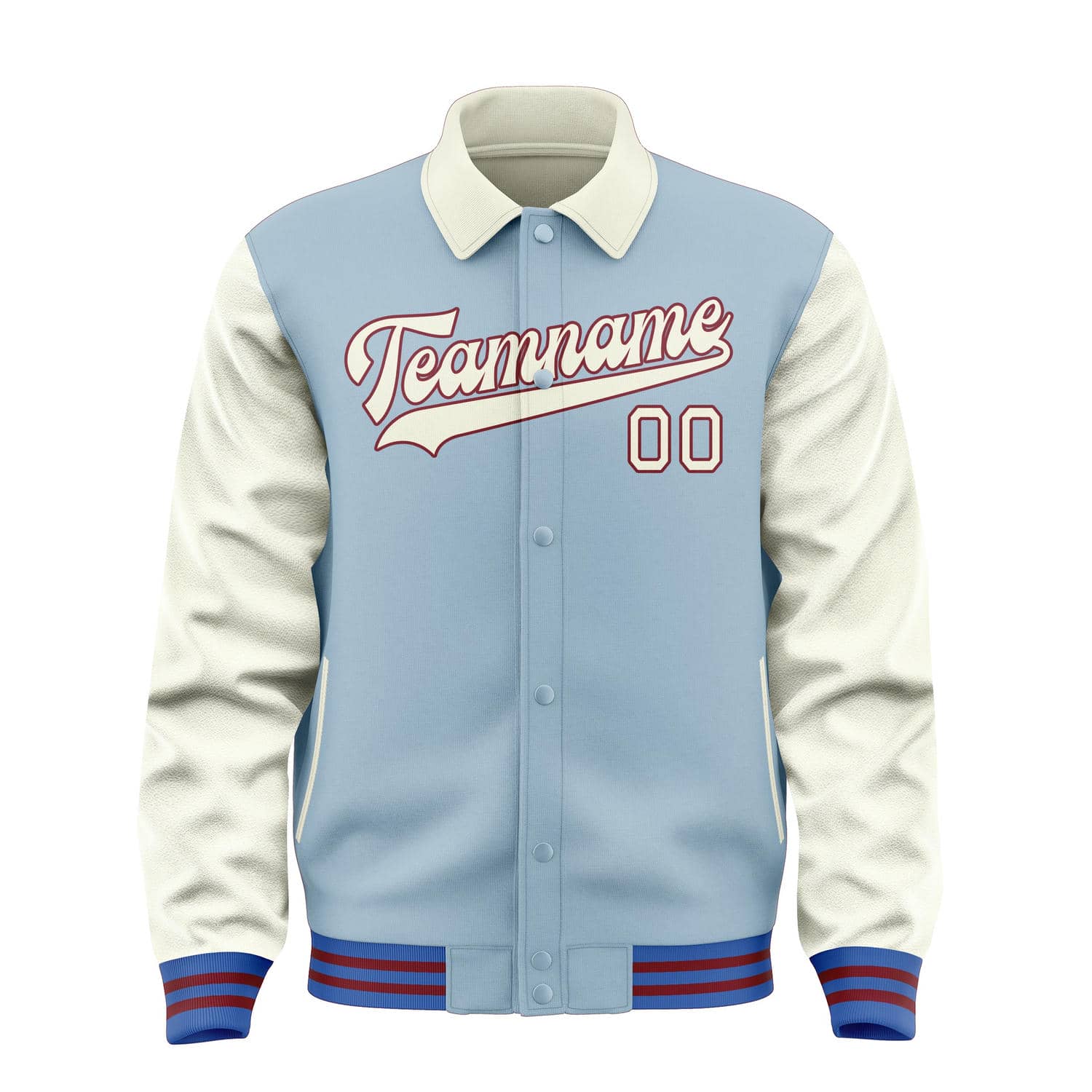 Custom Light Blue Cream Jacket