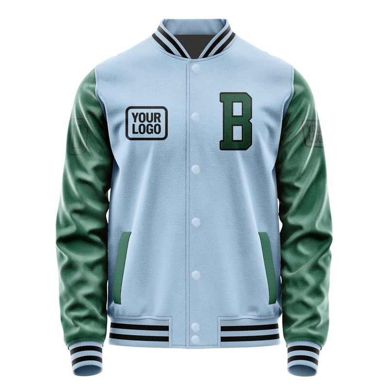 Custom Light Blue Green Jacket JA080805081717050517