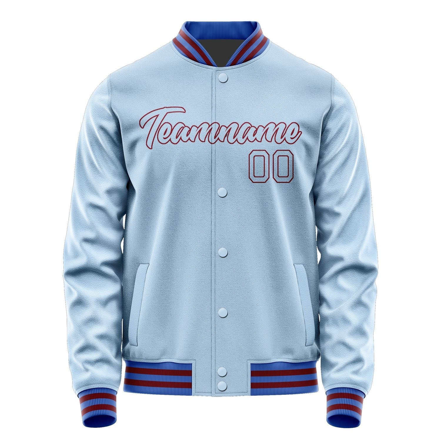 Custom Light Blue Light Blue Jacket JA0808080915B21508