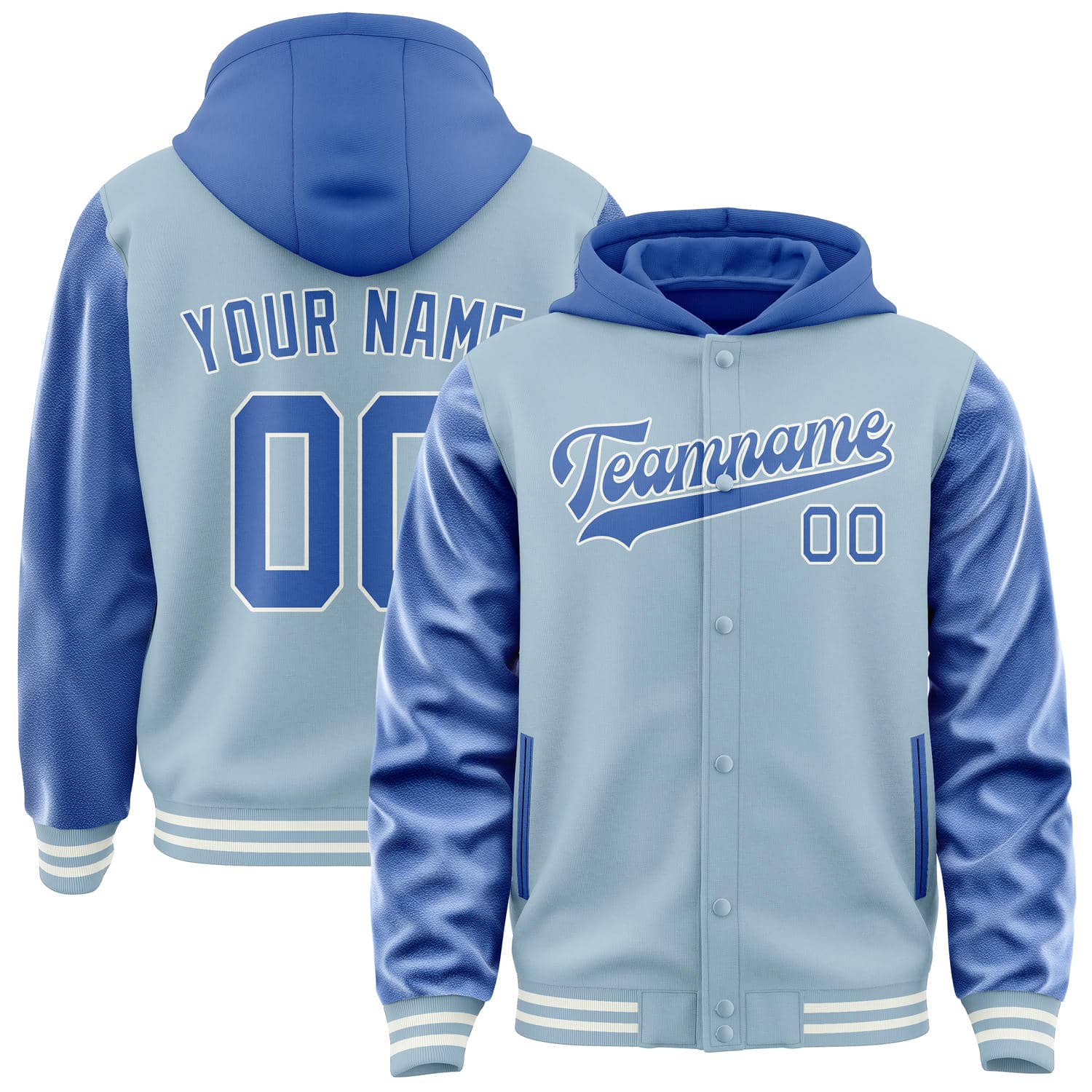 Custom Light Blue Sky Blue Jacket