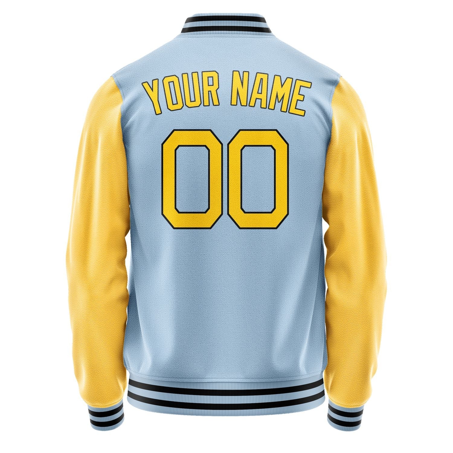 Custom Light Blue Gold Jacket JA0808300817B21730
