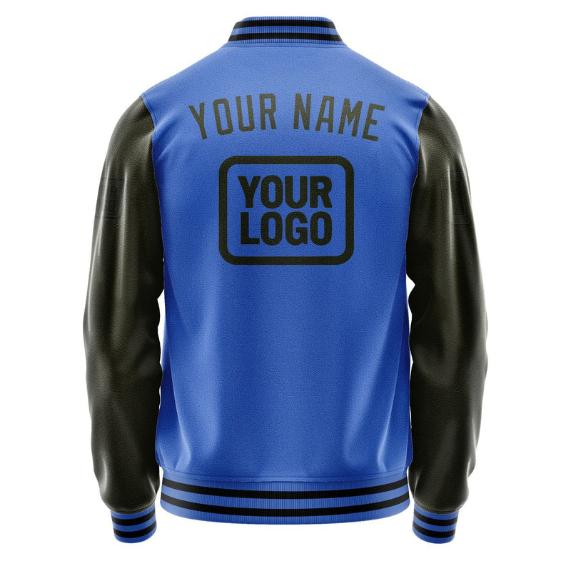 Custom Sky Blue Olive Jacket JA090902091717020217