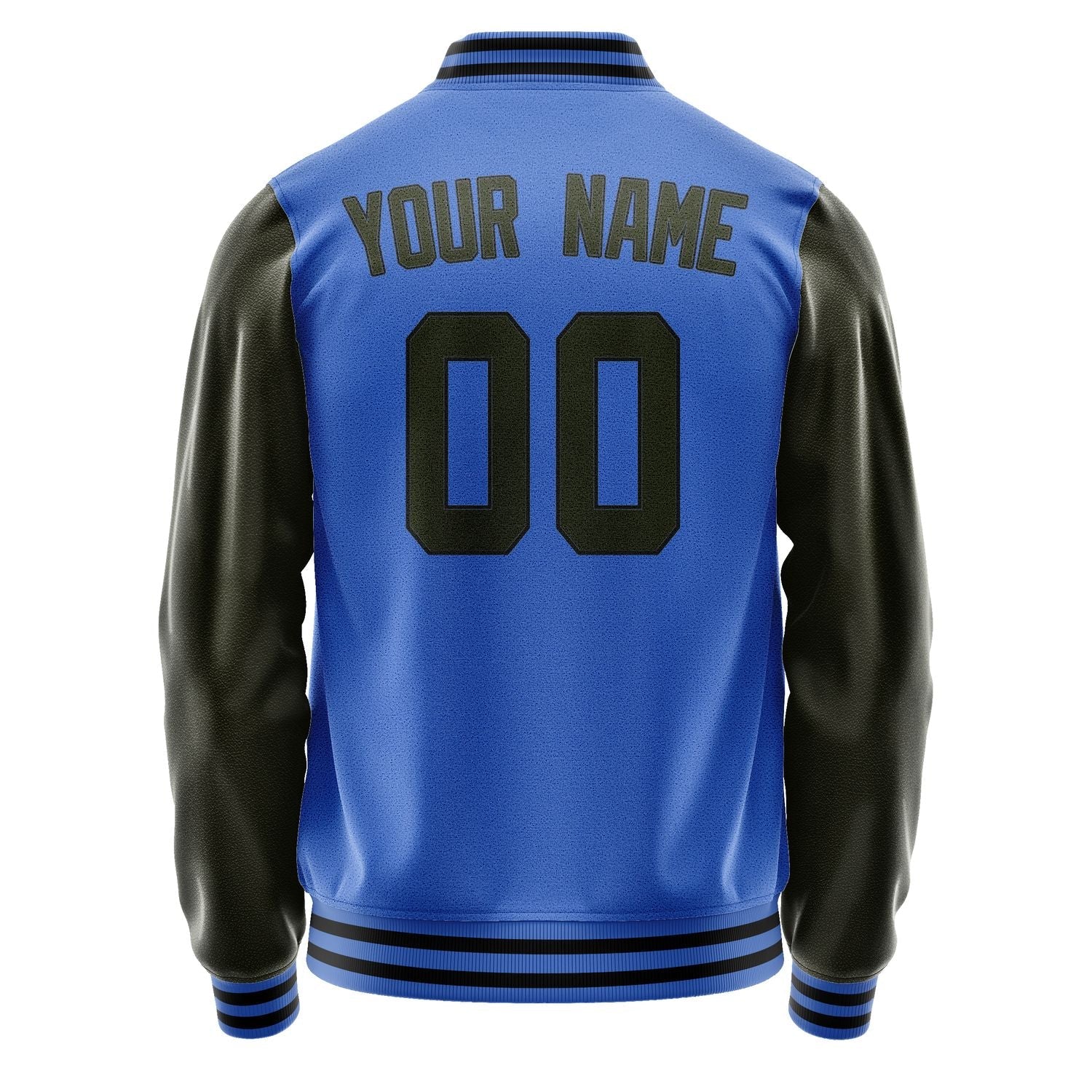 Custom Sky Blue Olive Jacket JA0909020917B31702
