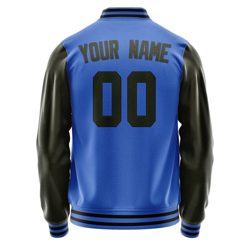 Custom Sky Blue Olive Jacket JA0909020917B31702