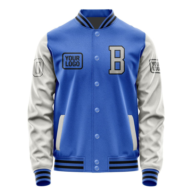 Custom Sky Blue Gray Jacket JA090904091717040417
