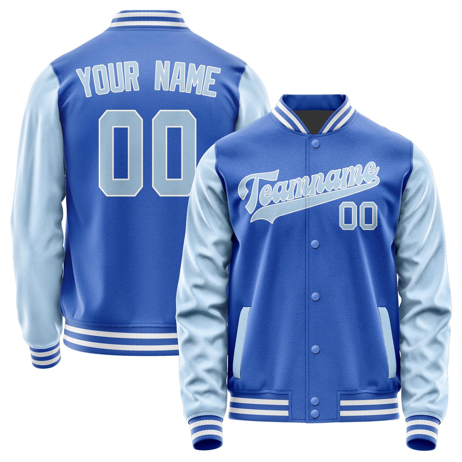 Custom Sky Blue Light Blue Jacket JA0909080918B31808