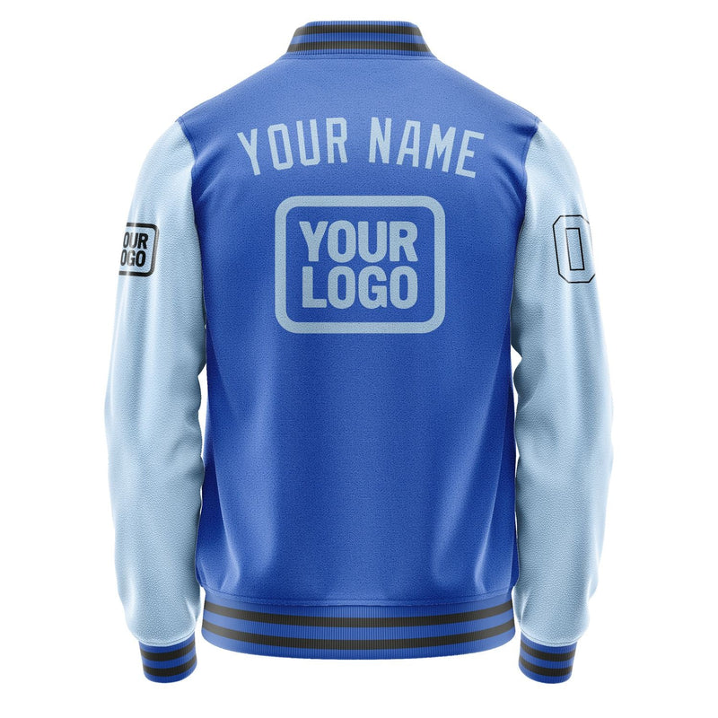 Custom Sky Blue Light Blue Jacket JA090908092017080817