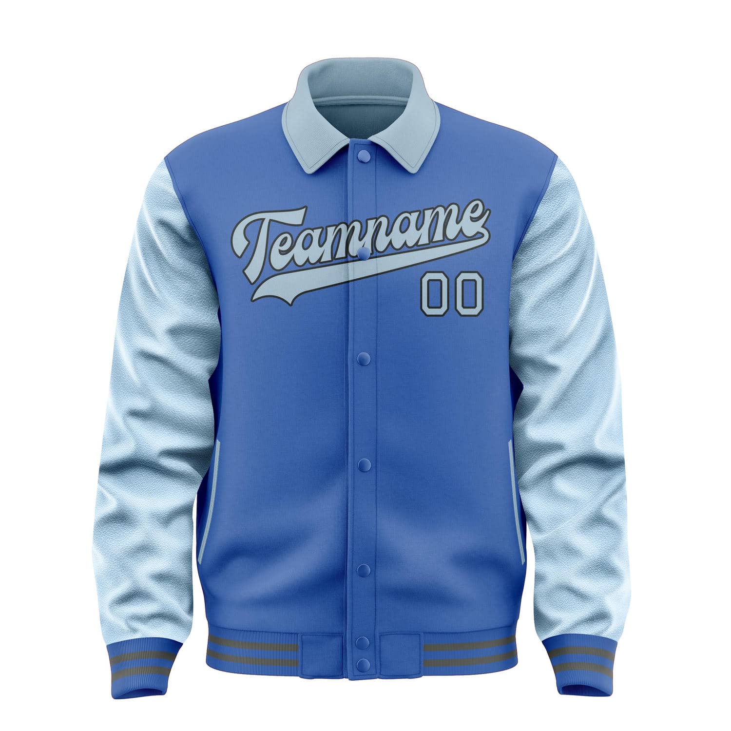 Custom Sky Blue Light Blue Jacket