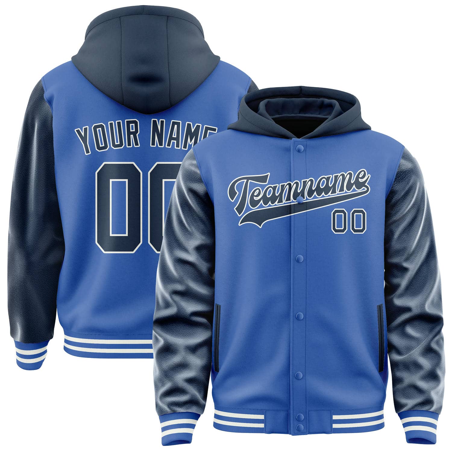 Custom Sky Blue Blue Jacket