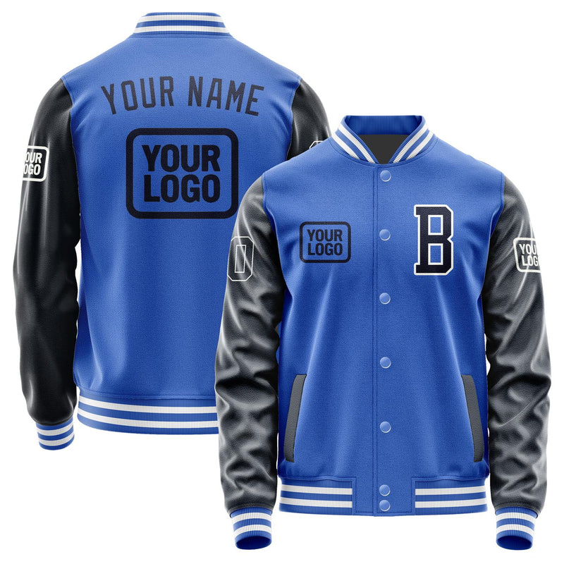 Custom Sky Blue Navy Jacket JA090911091818111118