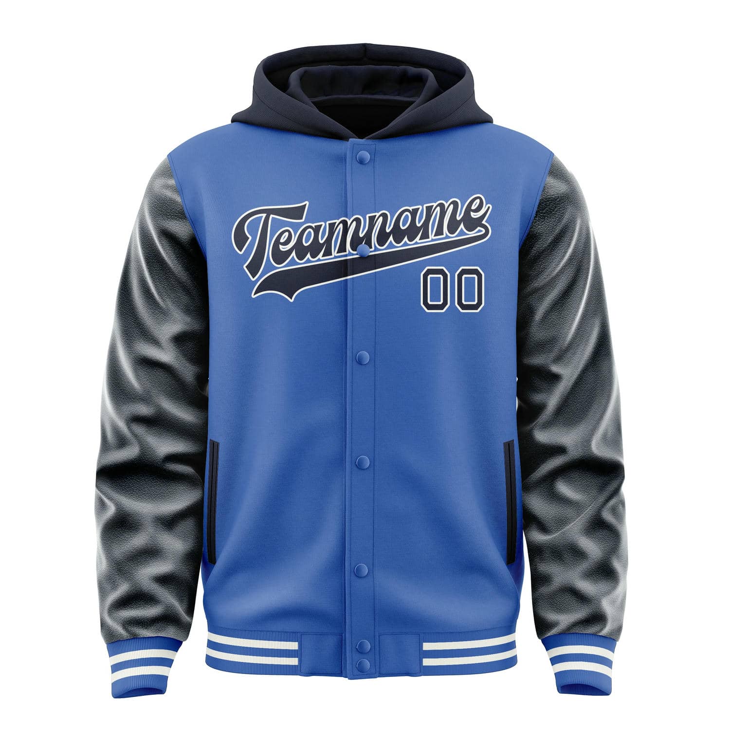 Custom Sky Blue Navy Jacket