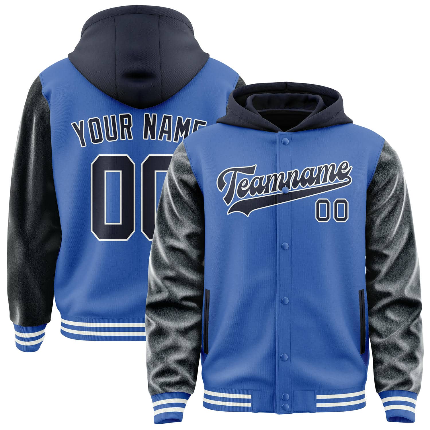 Custom Sky Blue Navy Jacket