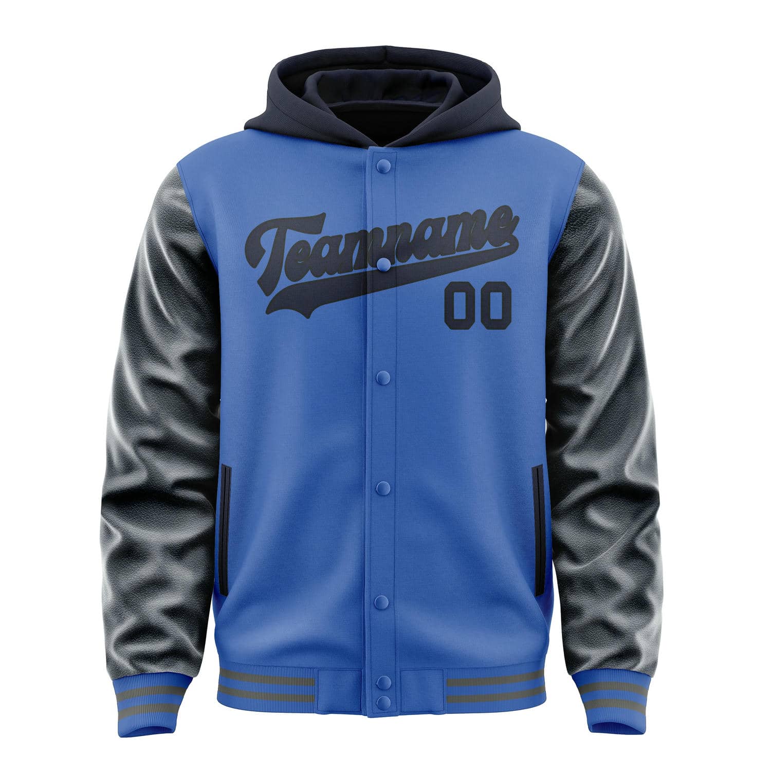 Custom Sky Blue Navy Jacket