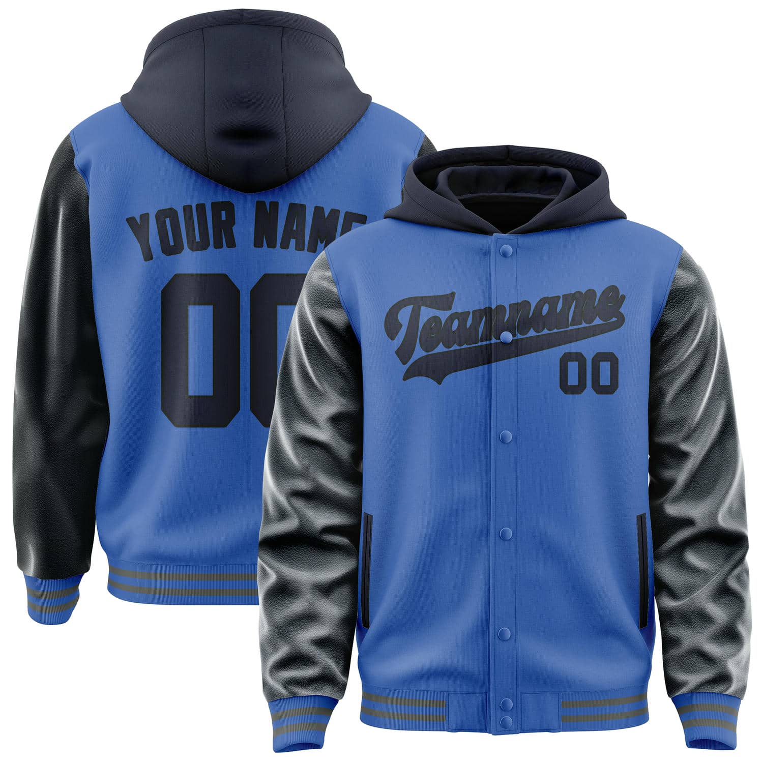 Custom Sky Blue Navy Jacket