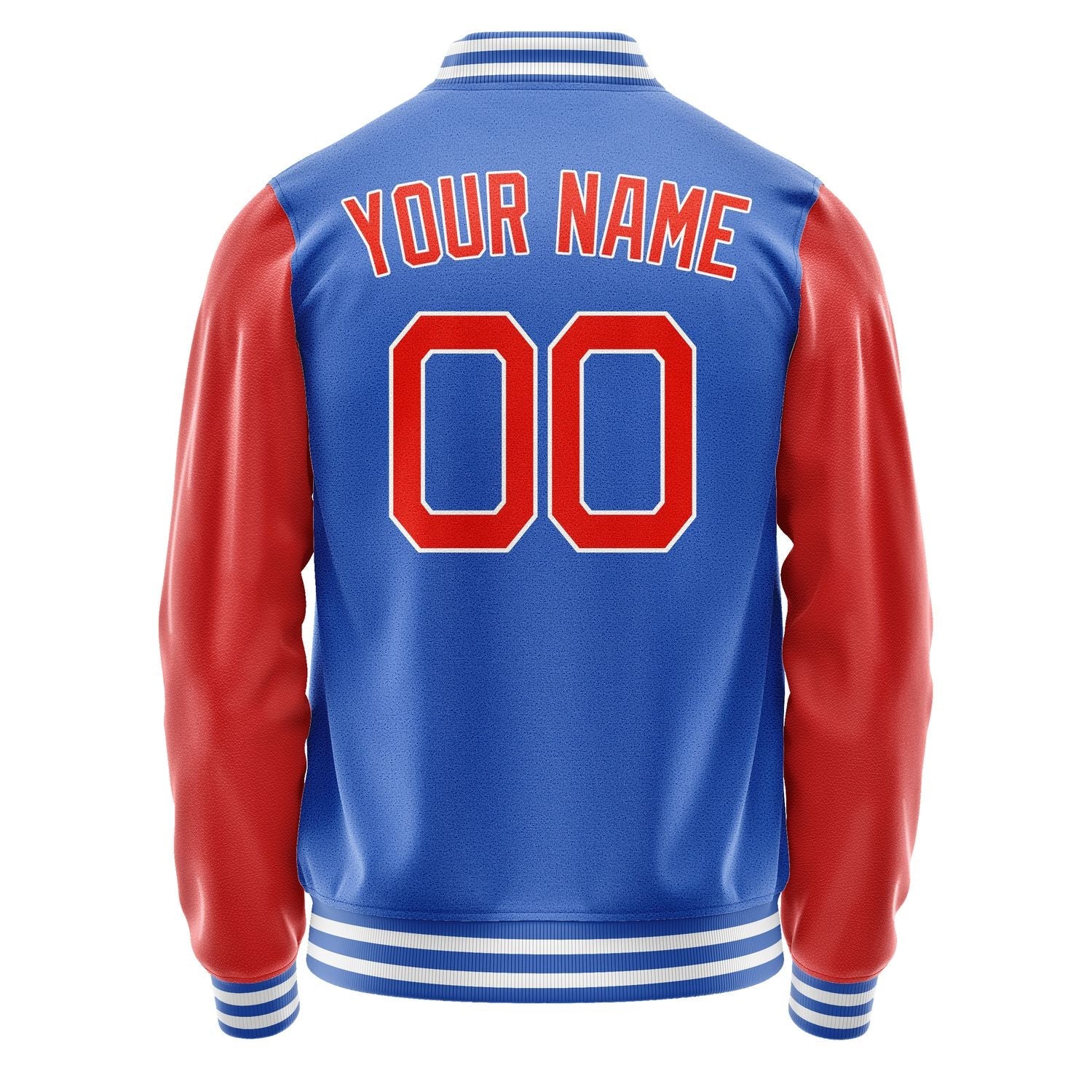 Custom Sky Blue Orange Red Jacket JA0909120917B21712