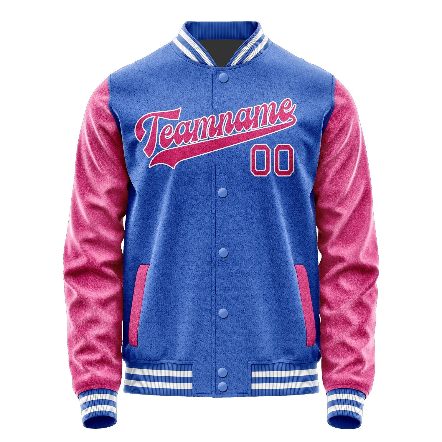 Custom Sky Blue Pink Jacket JA0909130918B31813