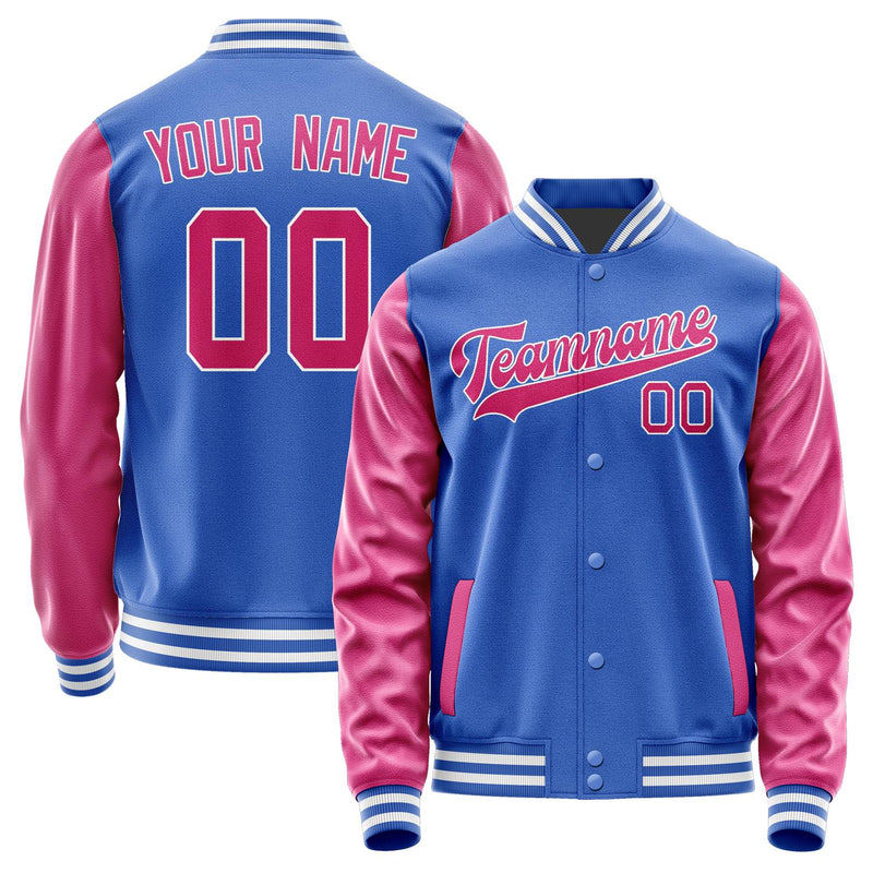 Custom Sky Blue Pink Jacket JA0909130918B31813