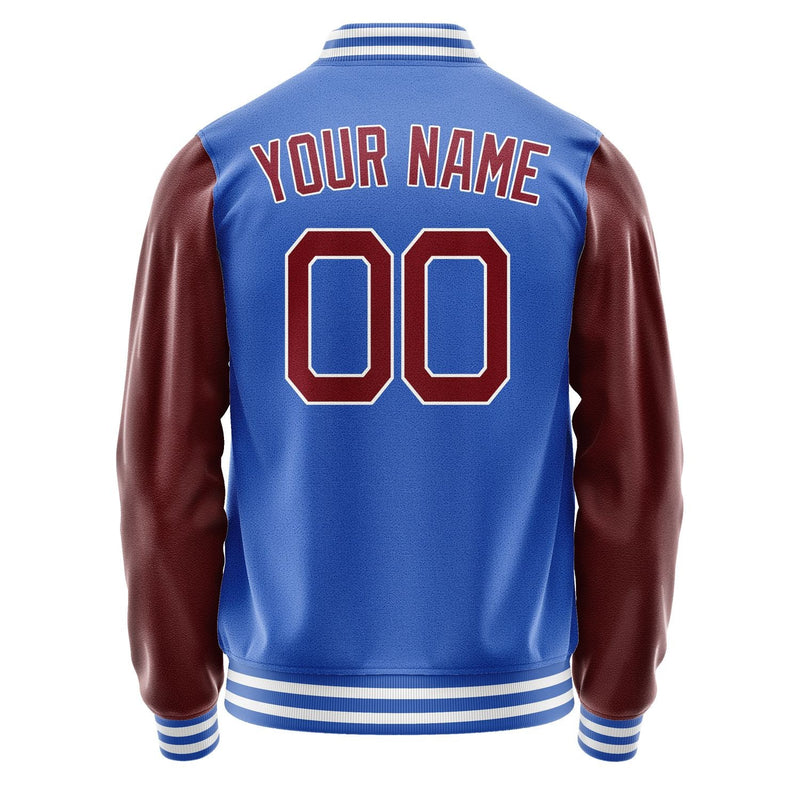 Custom Sky Blue Crimson Red Jacket JA0909150917B21715