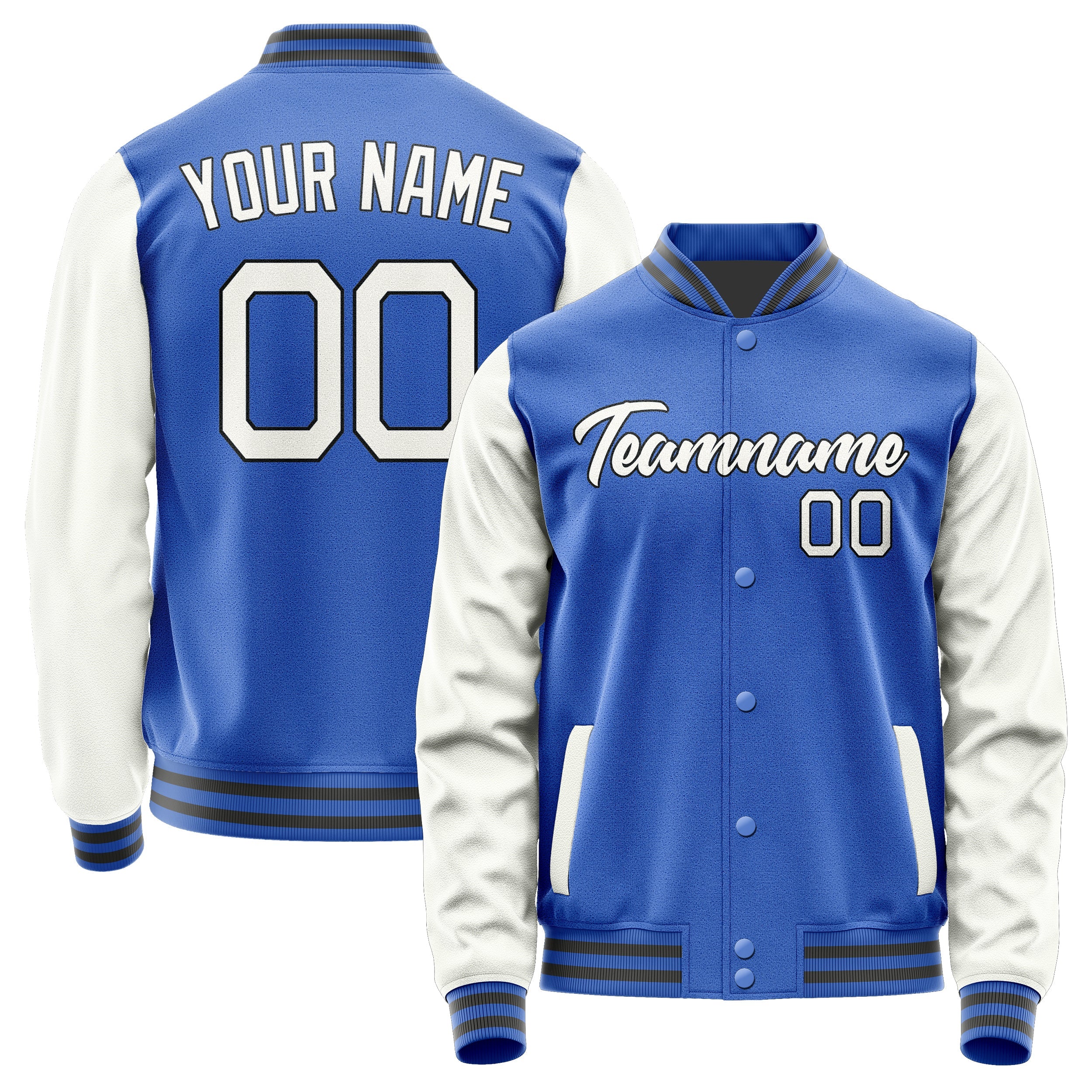 Custom Sky Blue White Jacket JA0909180920B21718
