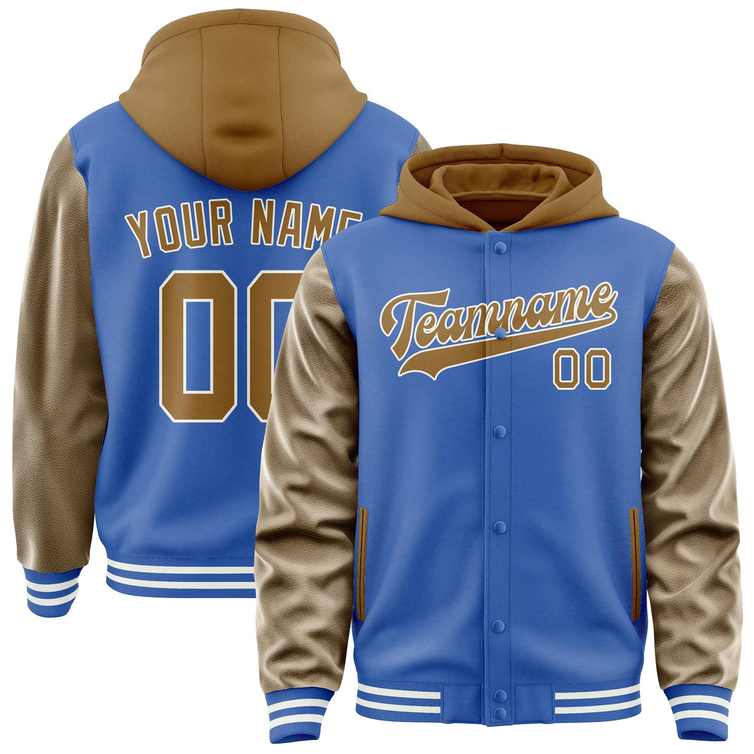 Custom Sky Blue Khaki Jacket