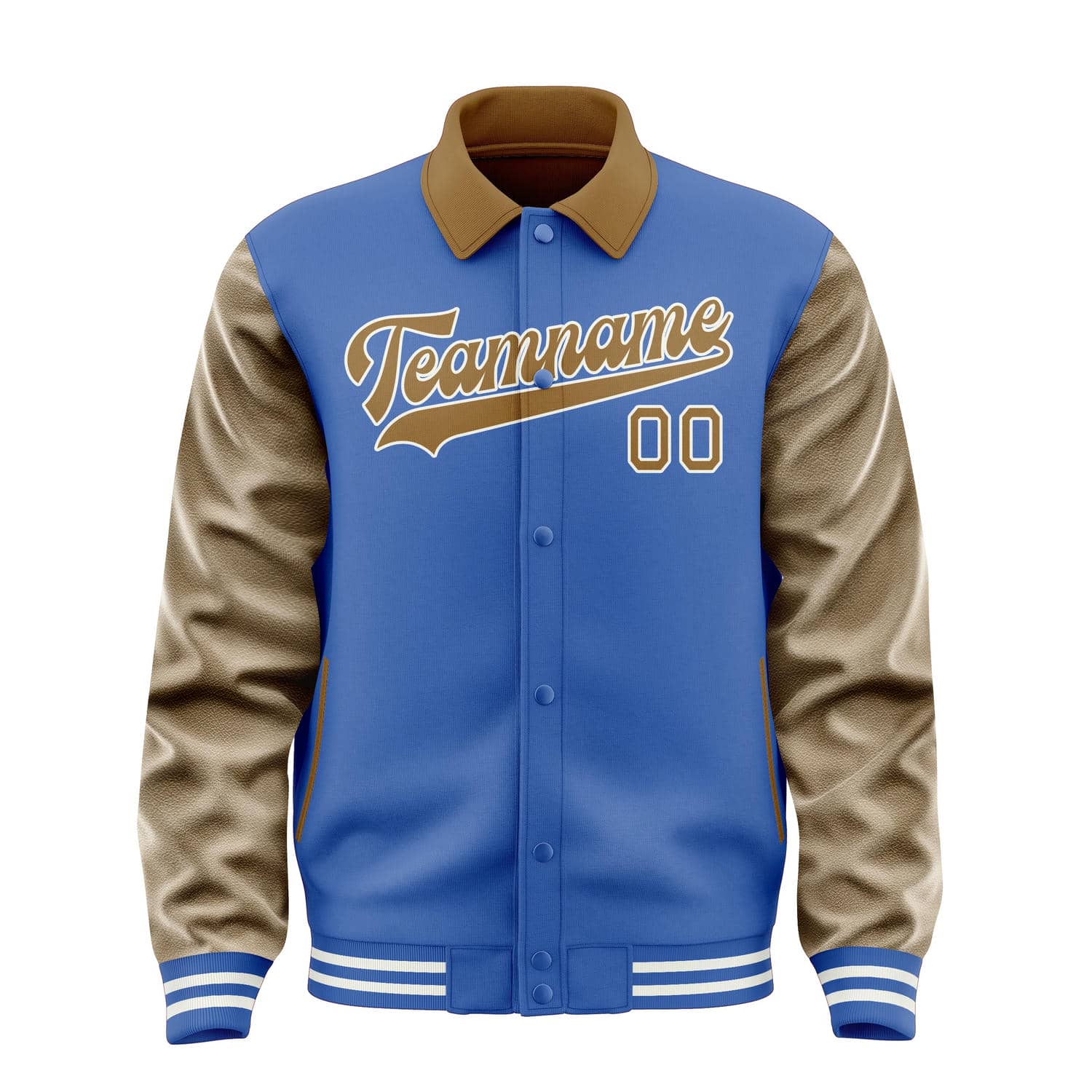 Custom Sky Blue Khaki Jacket