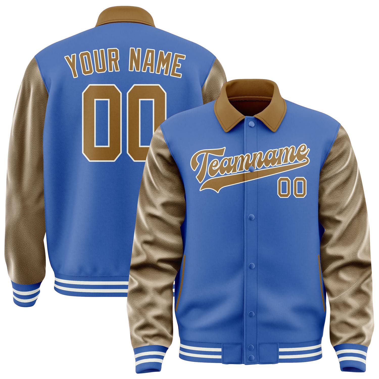 Custom Sky Blue Khaki Jacket