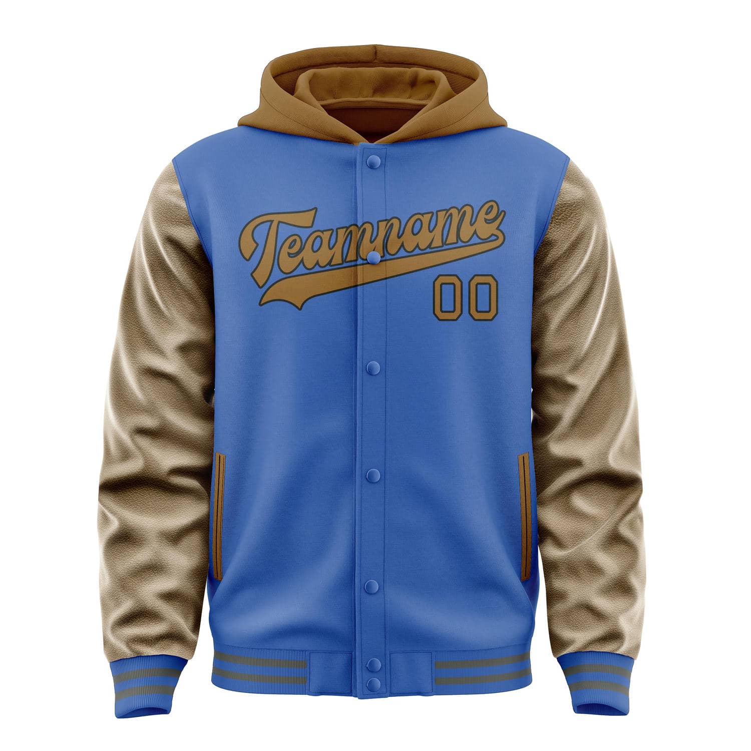 Custom Sky Blue Khaki Jacket