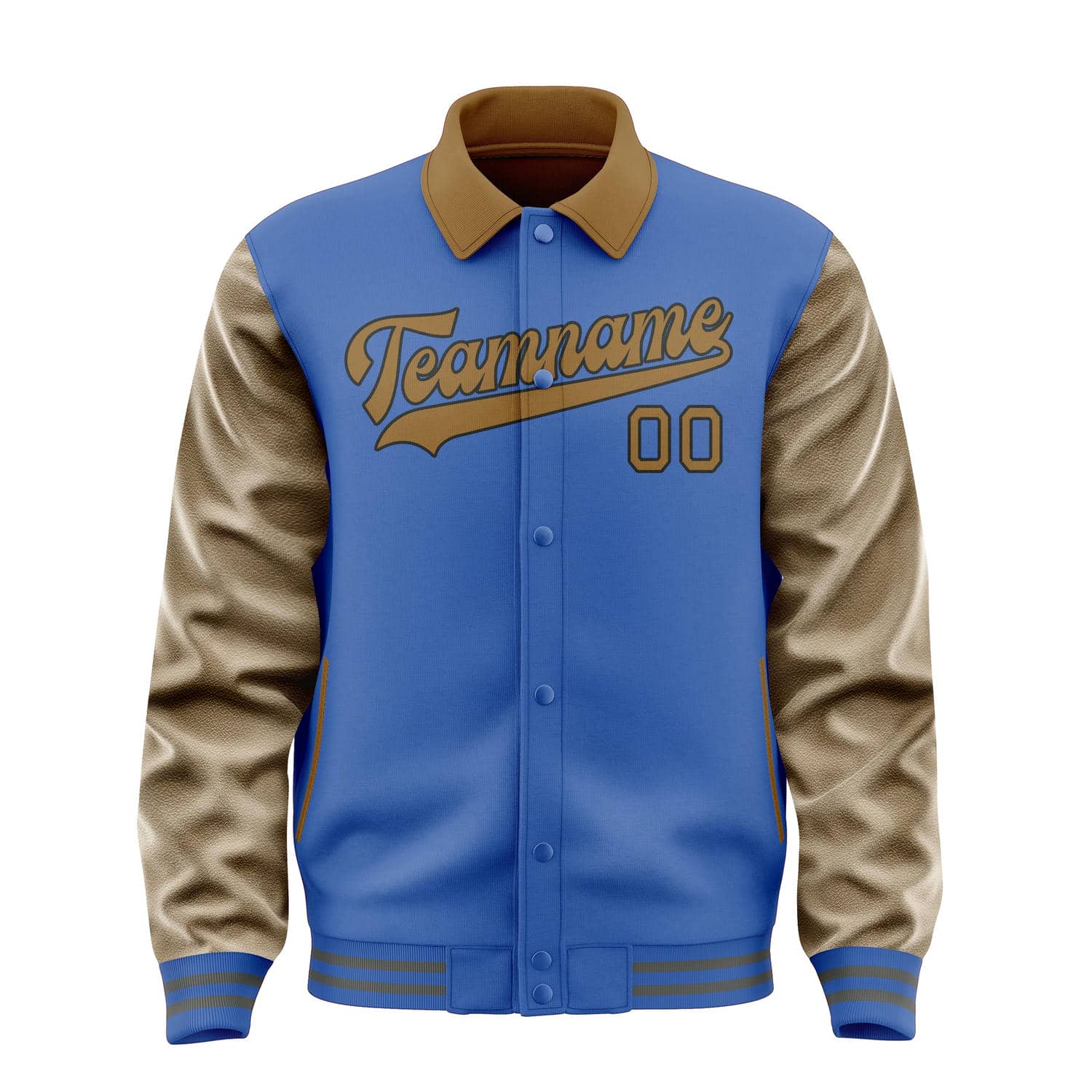 Custom Sky Blue Khaki Jacket