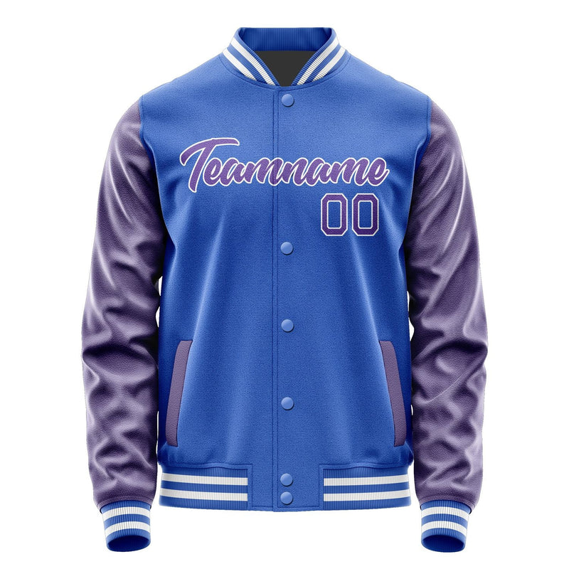 Custom Sky Blue Light Purple Jacket JA0909230917B21723