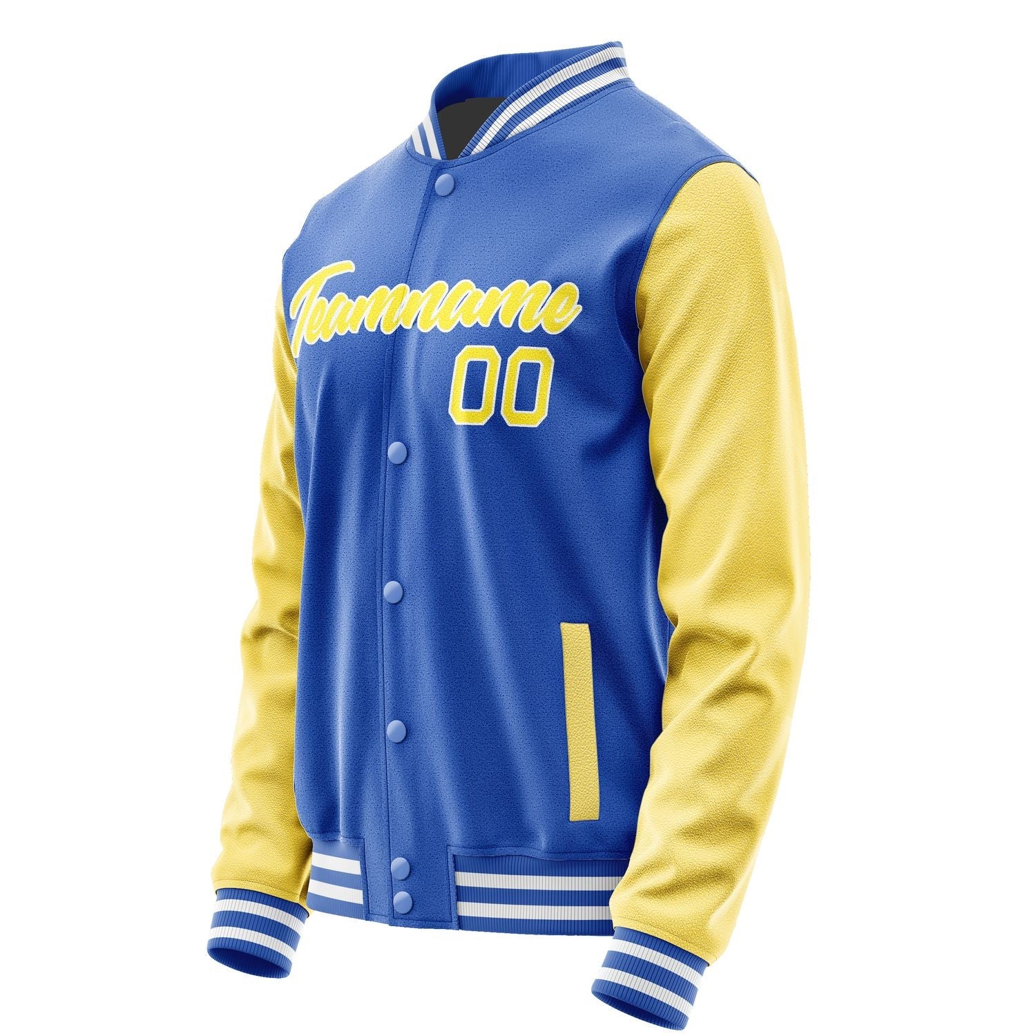 Custom Sky Blue Light Yellow Jacket JA0909260917B21726
