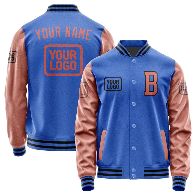 Custom Sky Blue Copper Rose Jacket JA090929091717292917