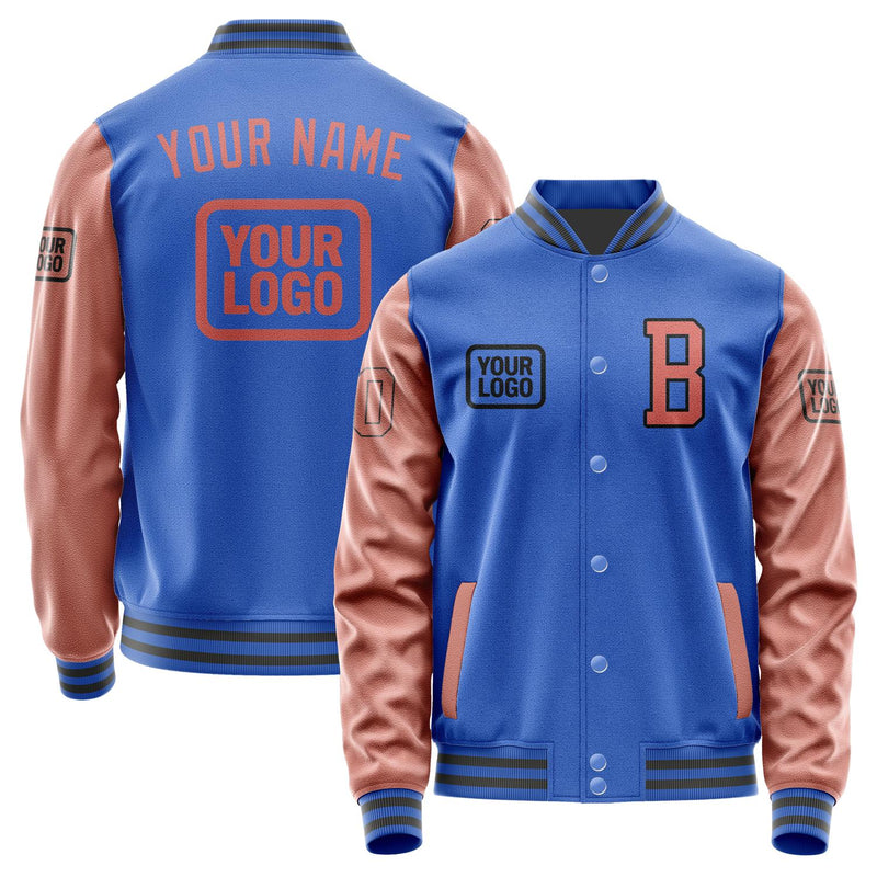 Custom Sky Blue Copper Rose Jacket JA090929092017292917