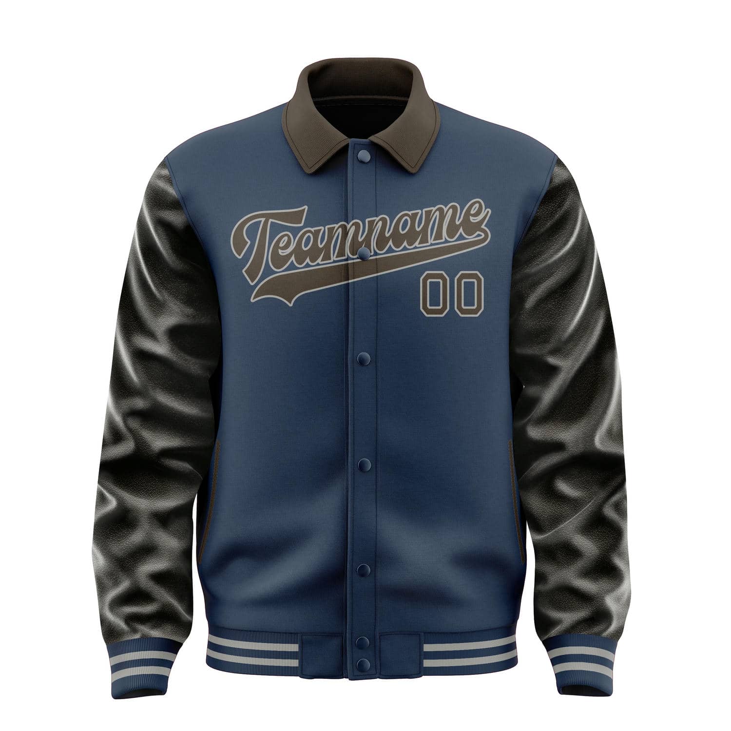 Custom Blue Brown Jacket
