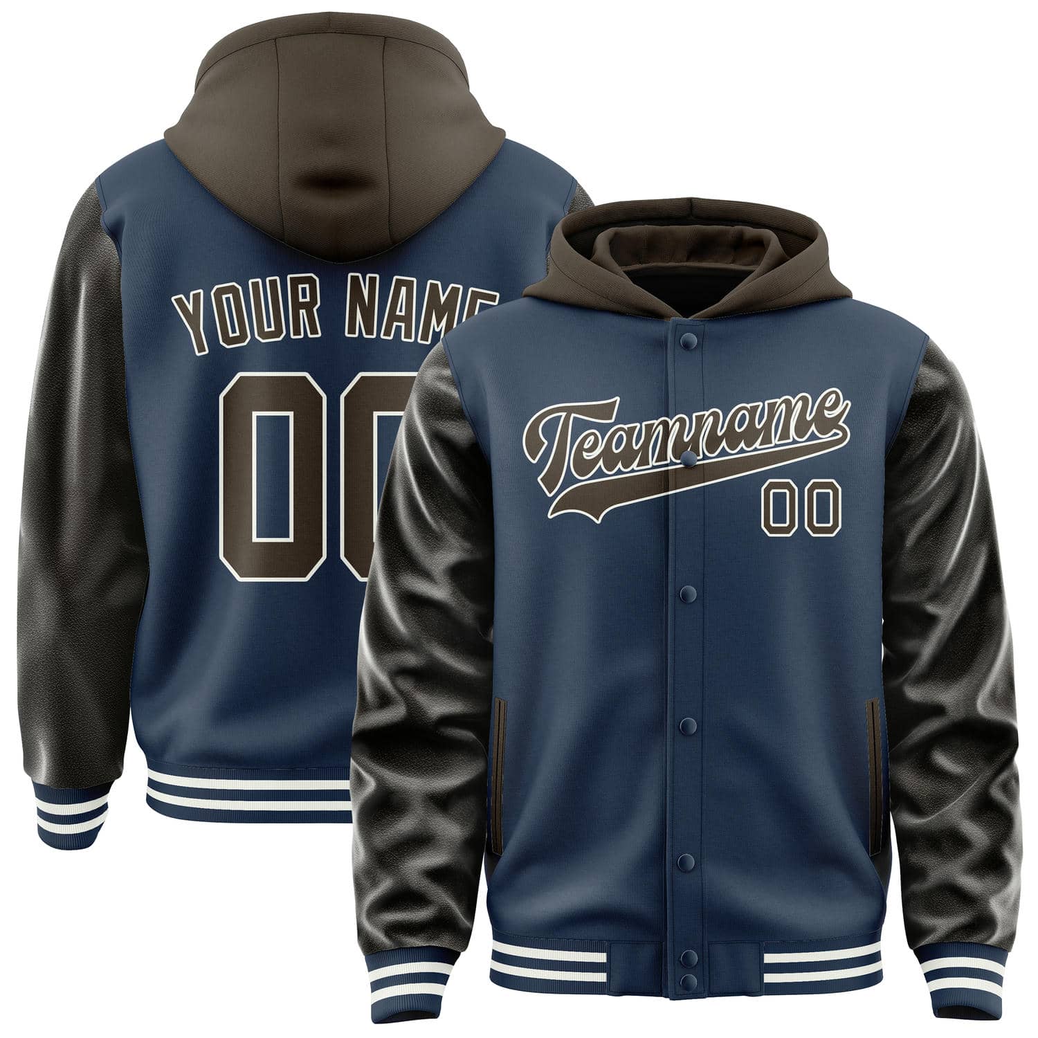 Custom Blue Brown Jacket