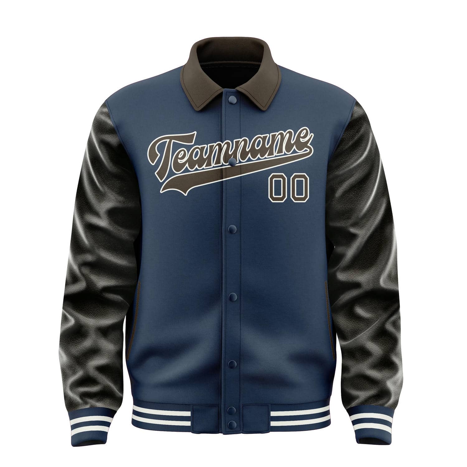 Custom Blue Brown Jacket
